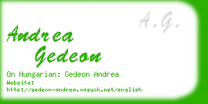 andrea gedeon business card